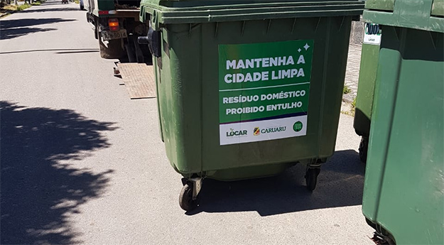 Mais de 130 contêineres de lixo são instalados em Caruaru